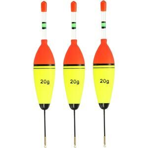 3 Pcs Fishing Slip Bobbers 20g Float, Night Fishing Glow Stick Tube, EVA Floats